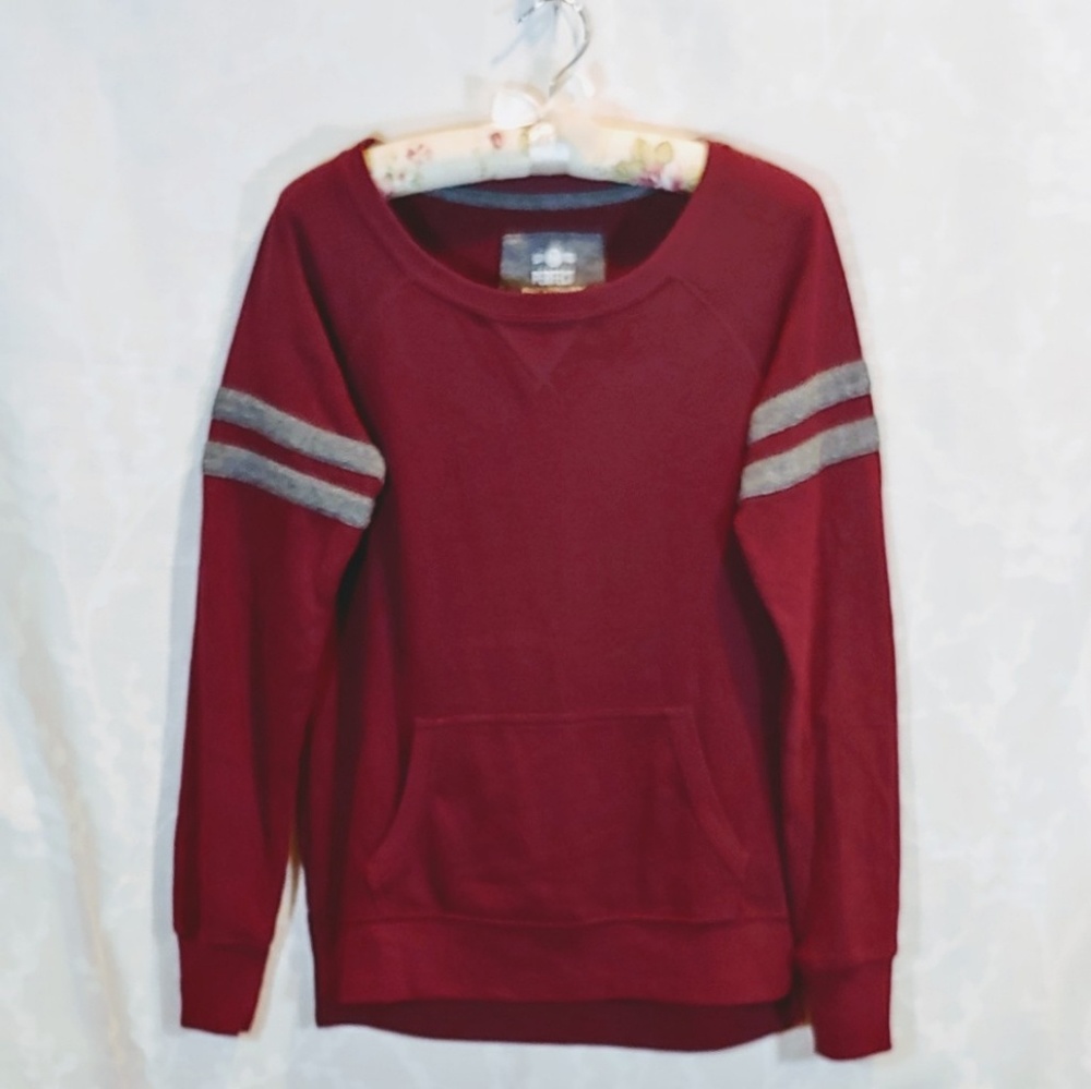 SO | Maroon Varsity "Perfect Sweatshirt" | XS